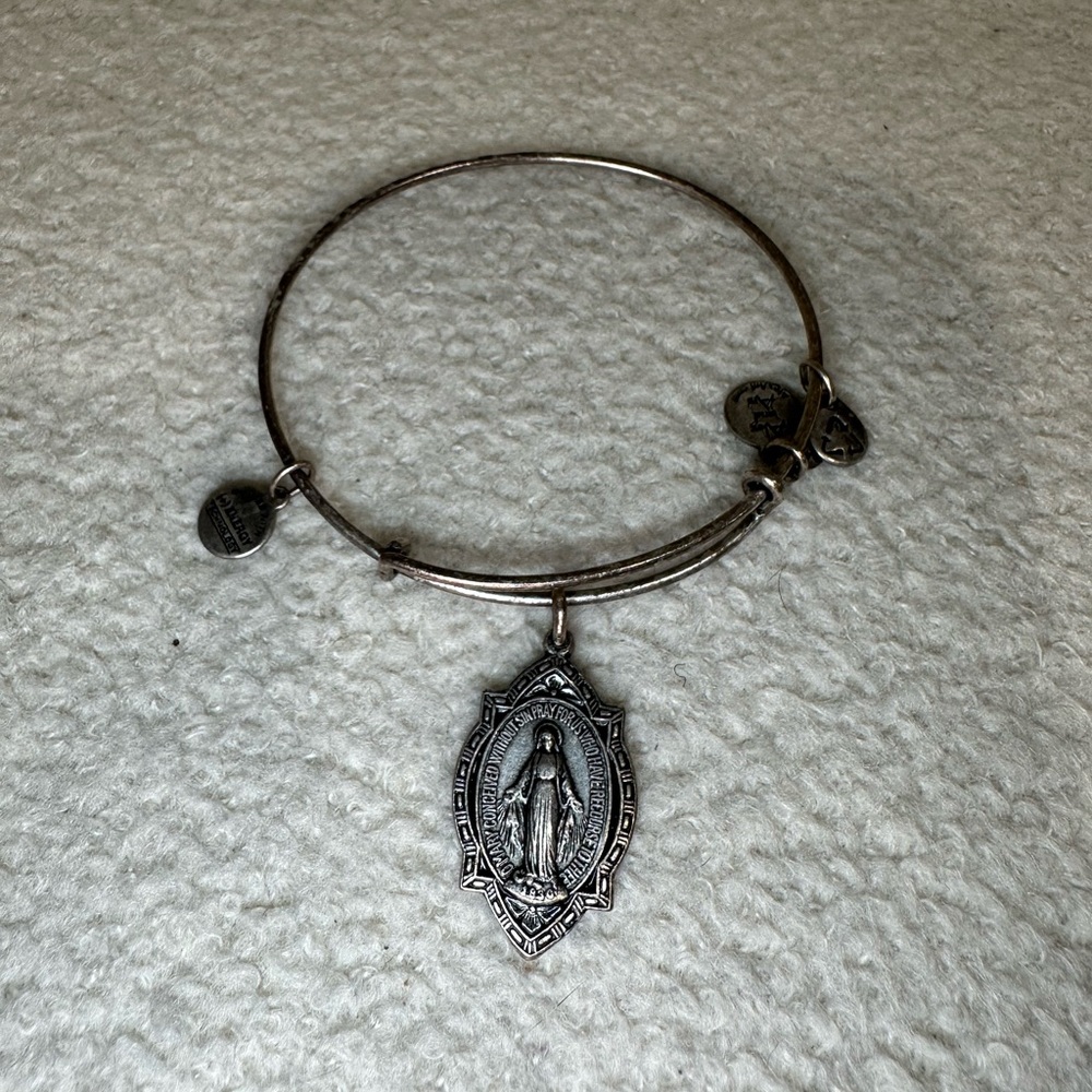 Alex and Ani Mother Mary Silver Bracelet